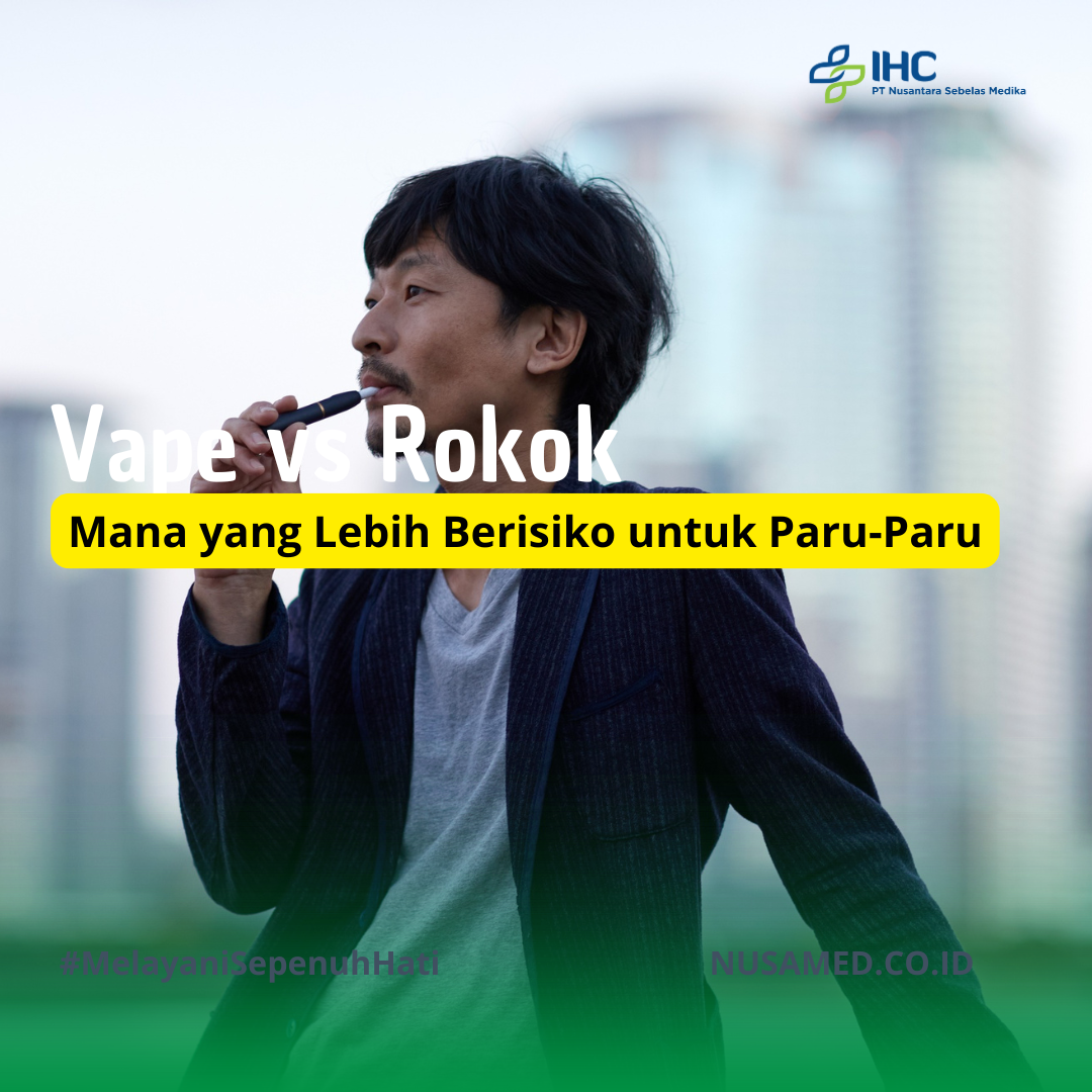 Vape vs Rokok, Mana yang Lebih Berisiko untuk Paru-Paru